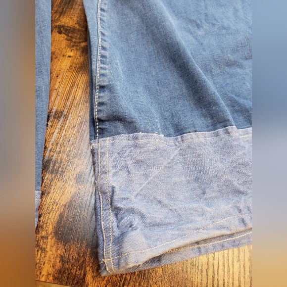 Free People 25x36 TALL custom, high rise, mid wash, bell bottoms, vintage, - Picture 10 of 14